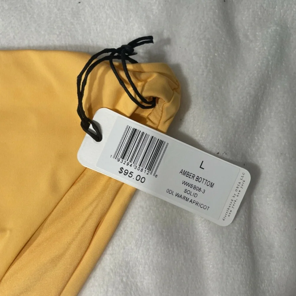 NWT [ SZ Large ] WeWoreWhat Amber Bikini Bottoms Apricot‎